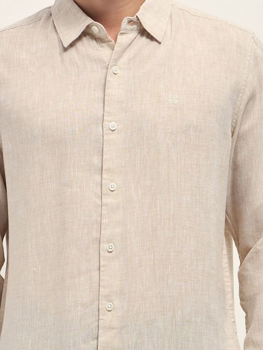 Slim Fit Cotton Linen Casual Shirt
