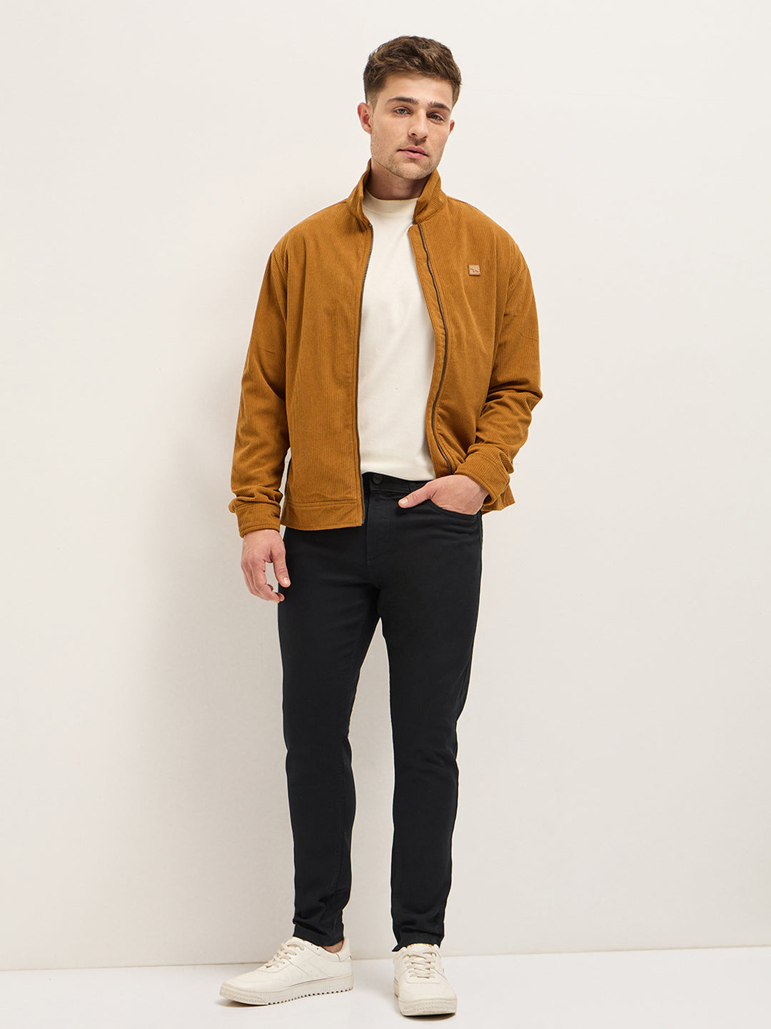 Black Mid-Rise Skinny Fit Jeans