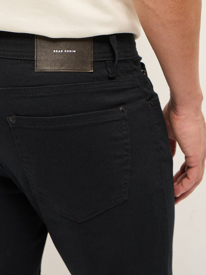 Black Mid-Rise Skinny Fit Jeans