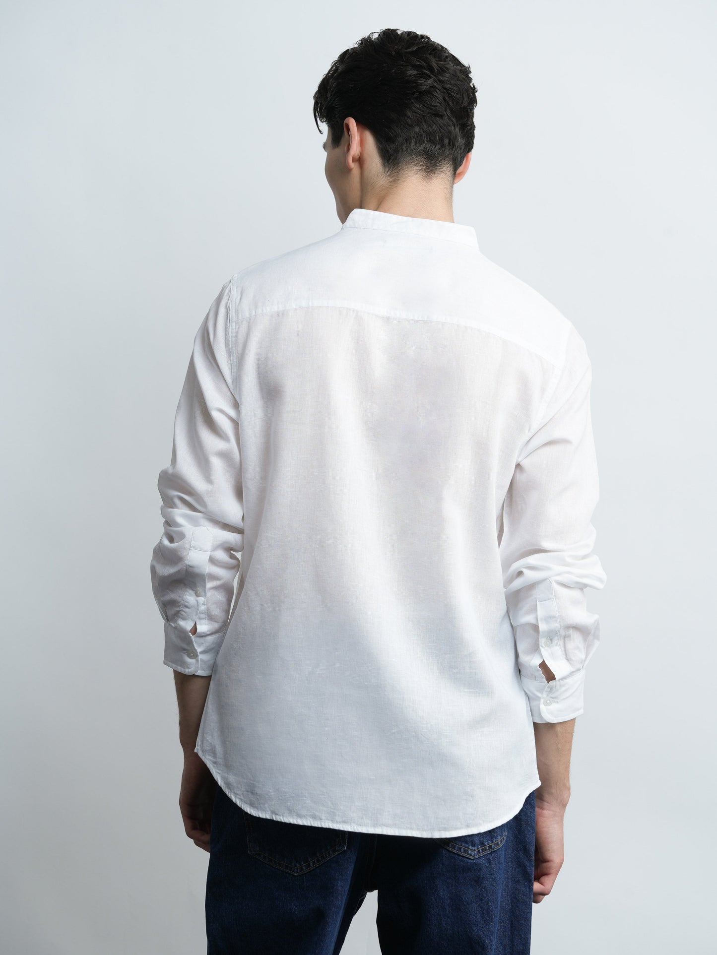 Kensington Linen Relaxed Shirt - White