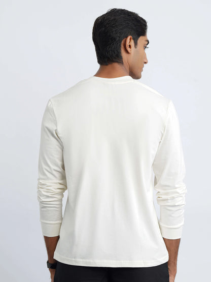 Bamboo Cotton Henley - White