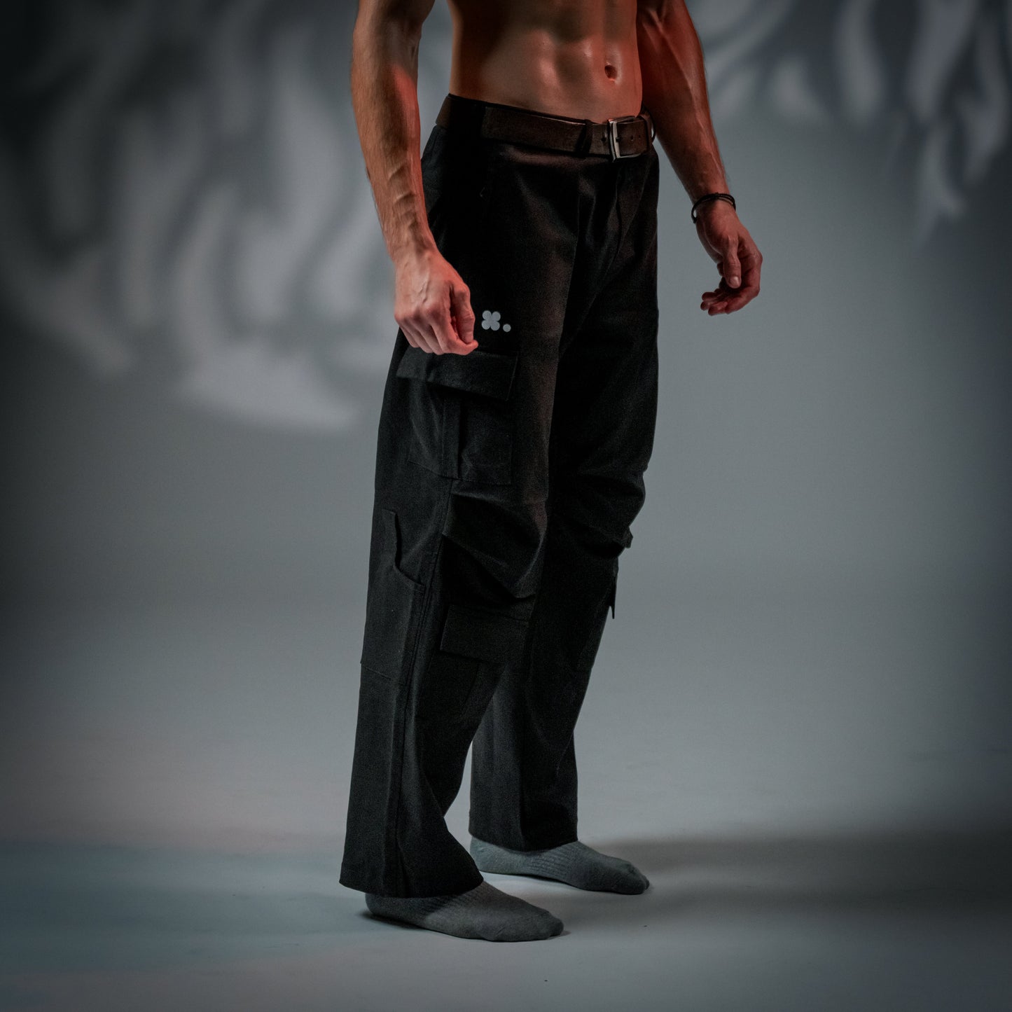 Riot Shock - Black Utility Cotton Pants