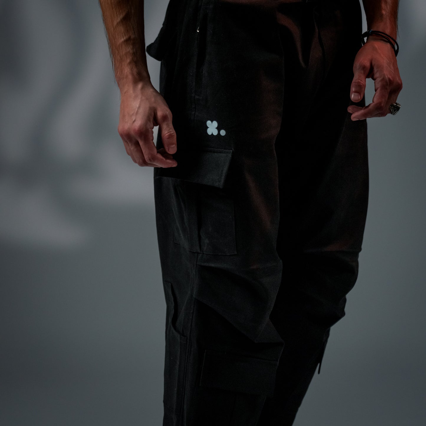 Riot Shock - Black Utility Cotton Pants