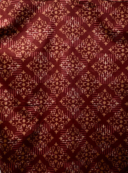 Rustic Brown Mandala Full Sleeves Shirt