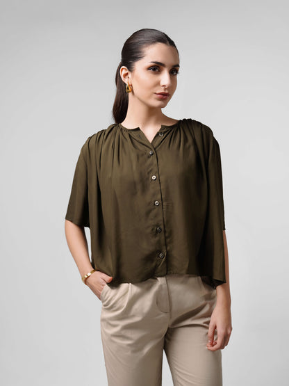 The Breeze Blouse - Olive