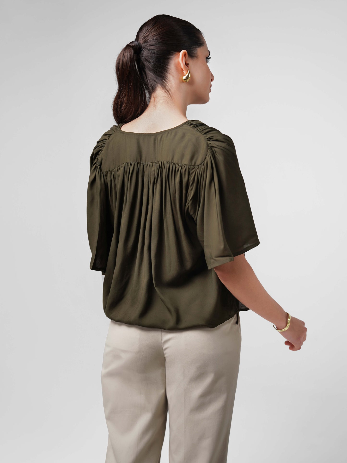 The Breeze Blouse - Olive