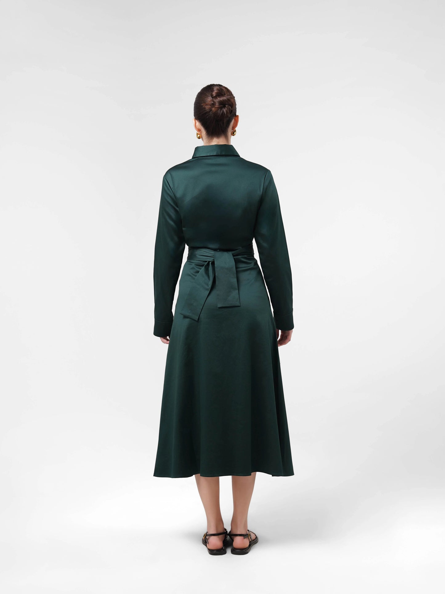 Corp Dress - Cotton Satin Green