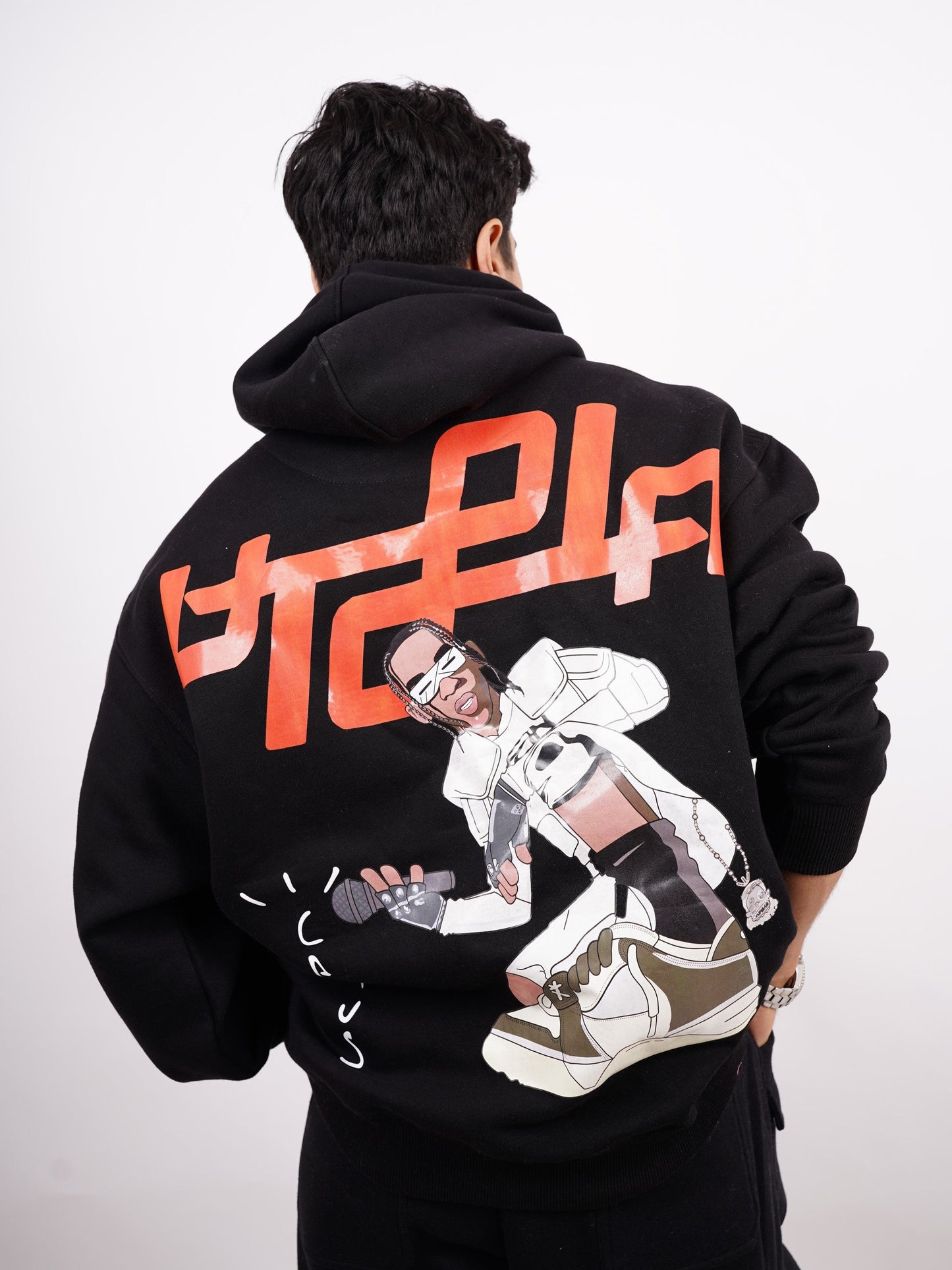 Travis Scott: Utopia Cartoon Art Heavyweight Baggy Hoodie For Men and Women