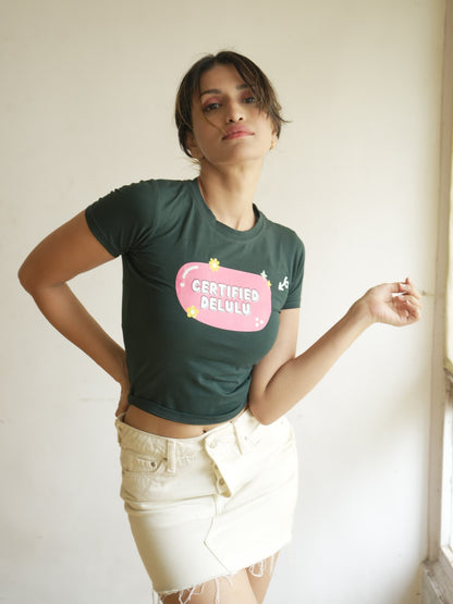 Certified Delulu - IT Girl Baby Tee For Women