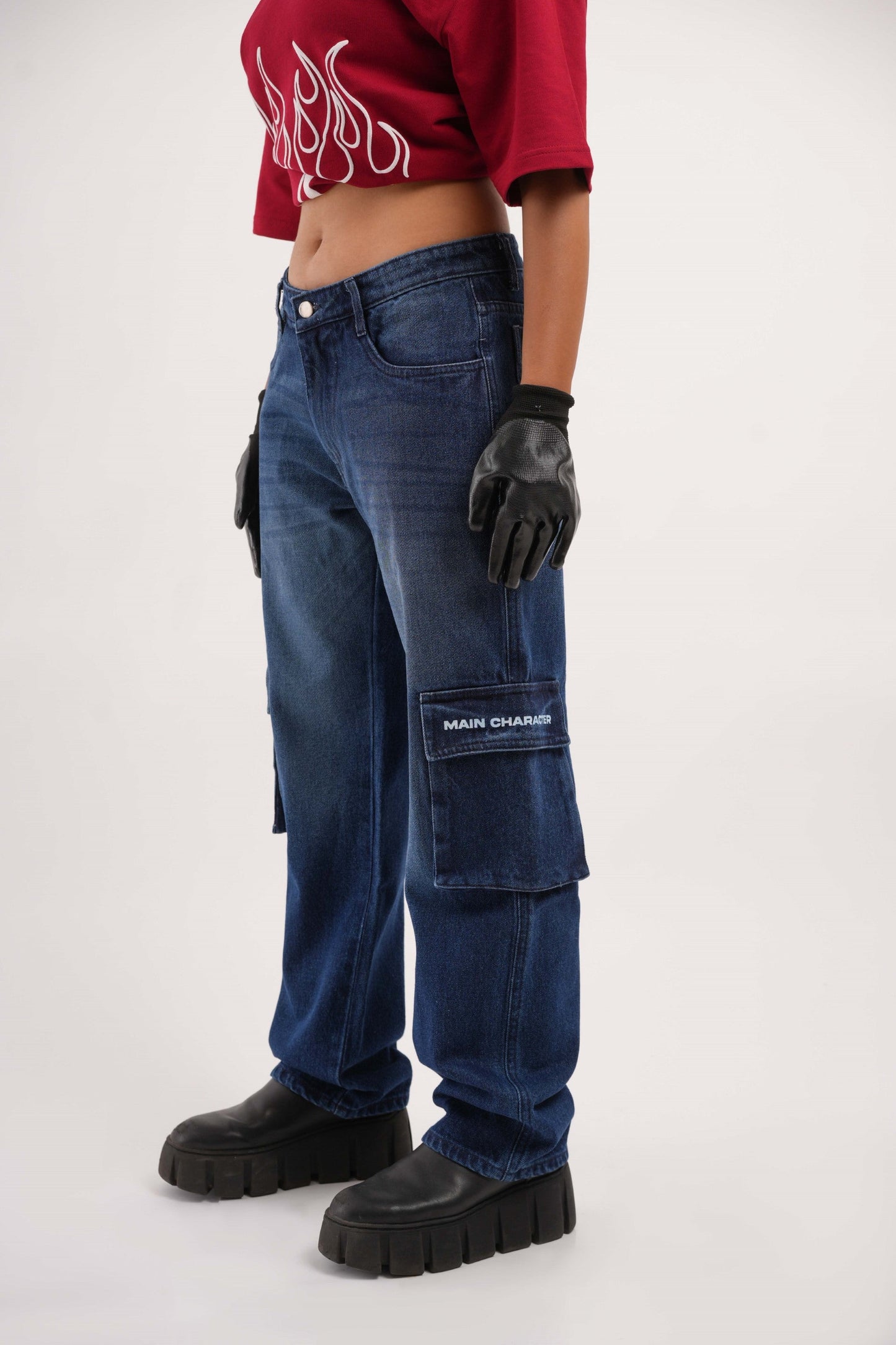 Six Pocket Ink Blue Denim