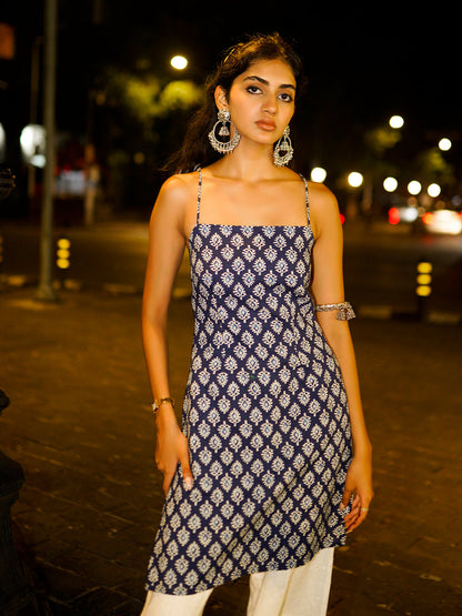 Nihaala noodle strap corset kurti.