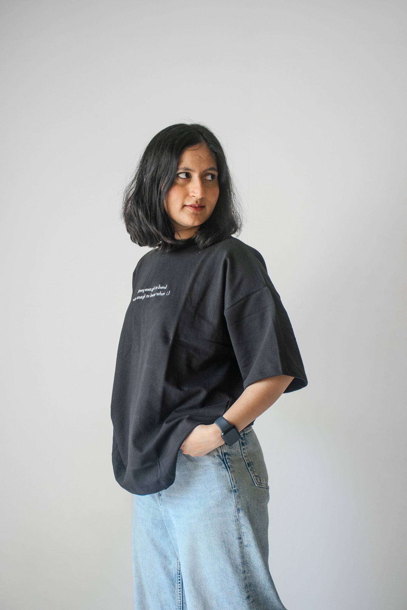 Oversized Tee In Black