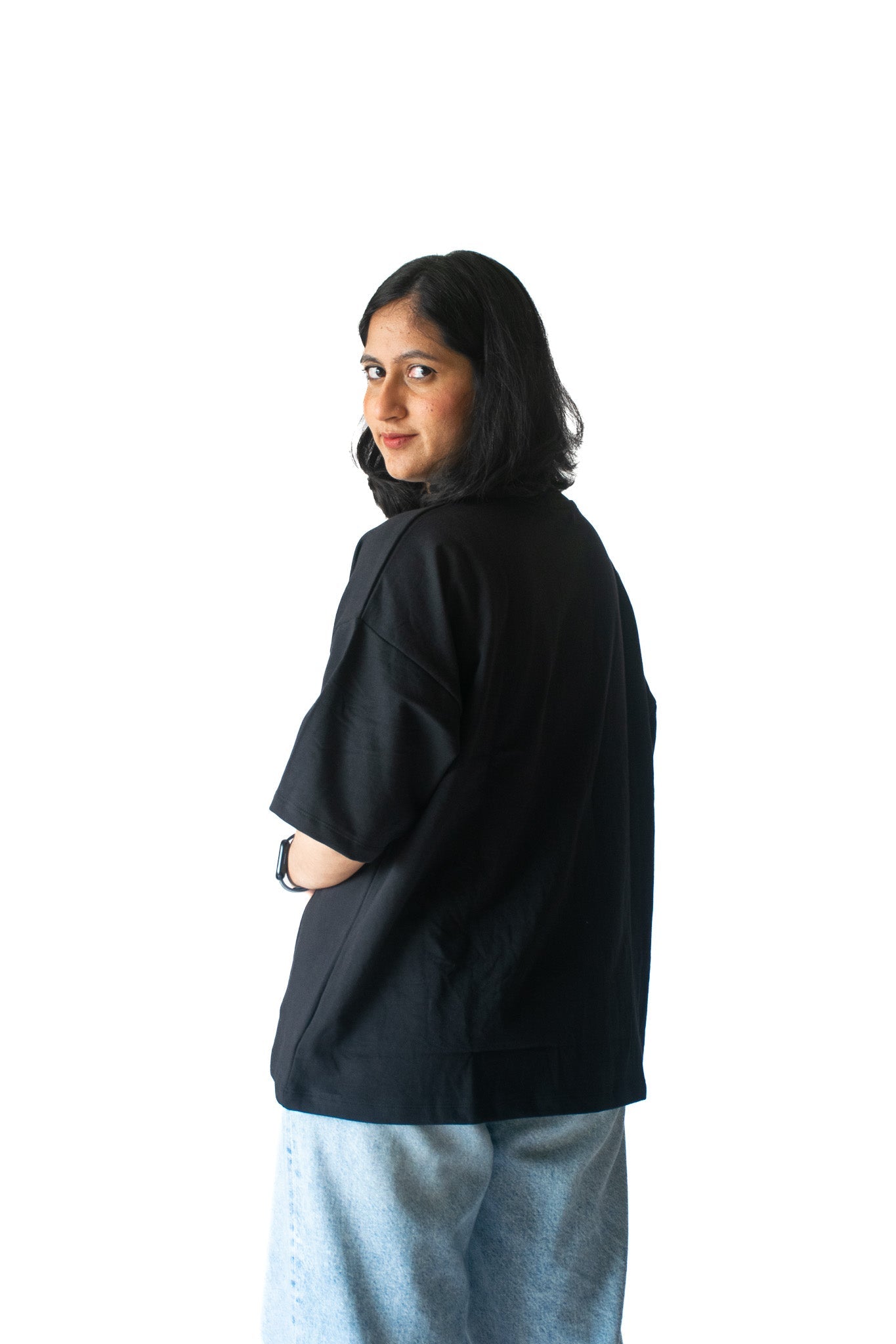 Oversized Tee In Black