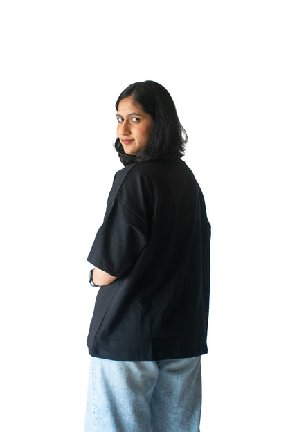 Oversized Tee In Black