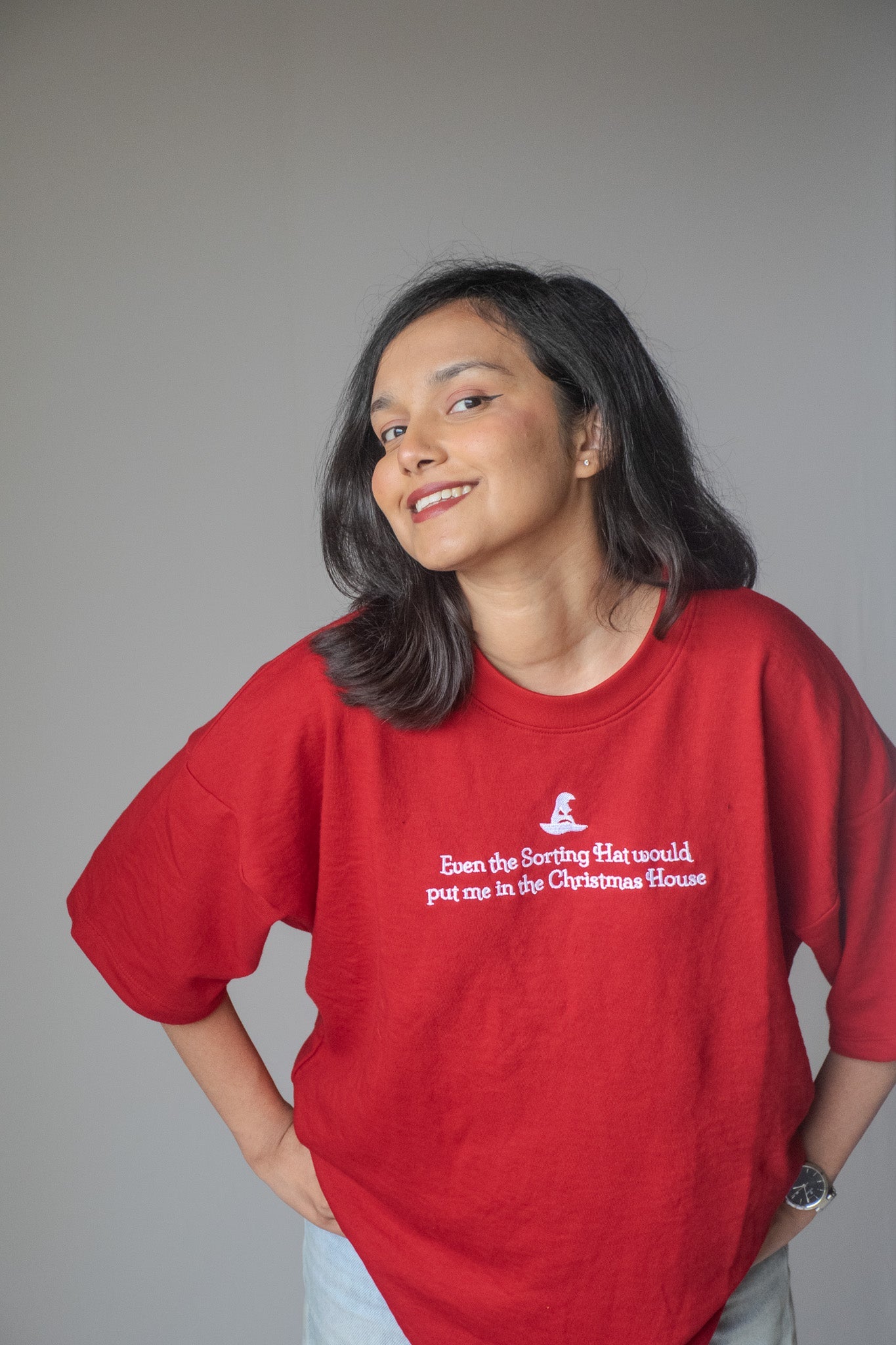 Oversized Tee In Red
