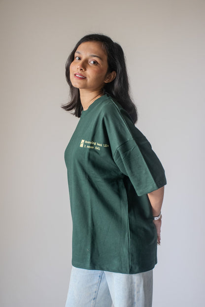 Oversized Tee in Forest Green