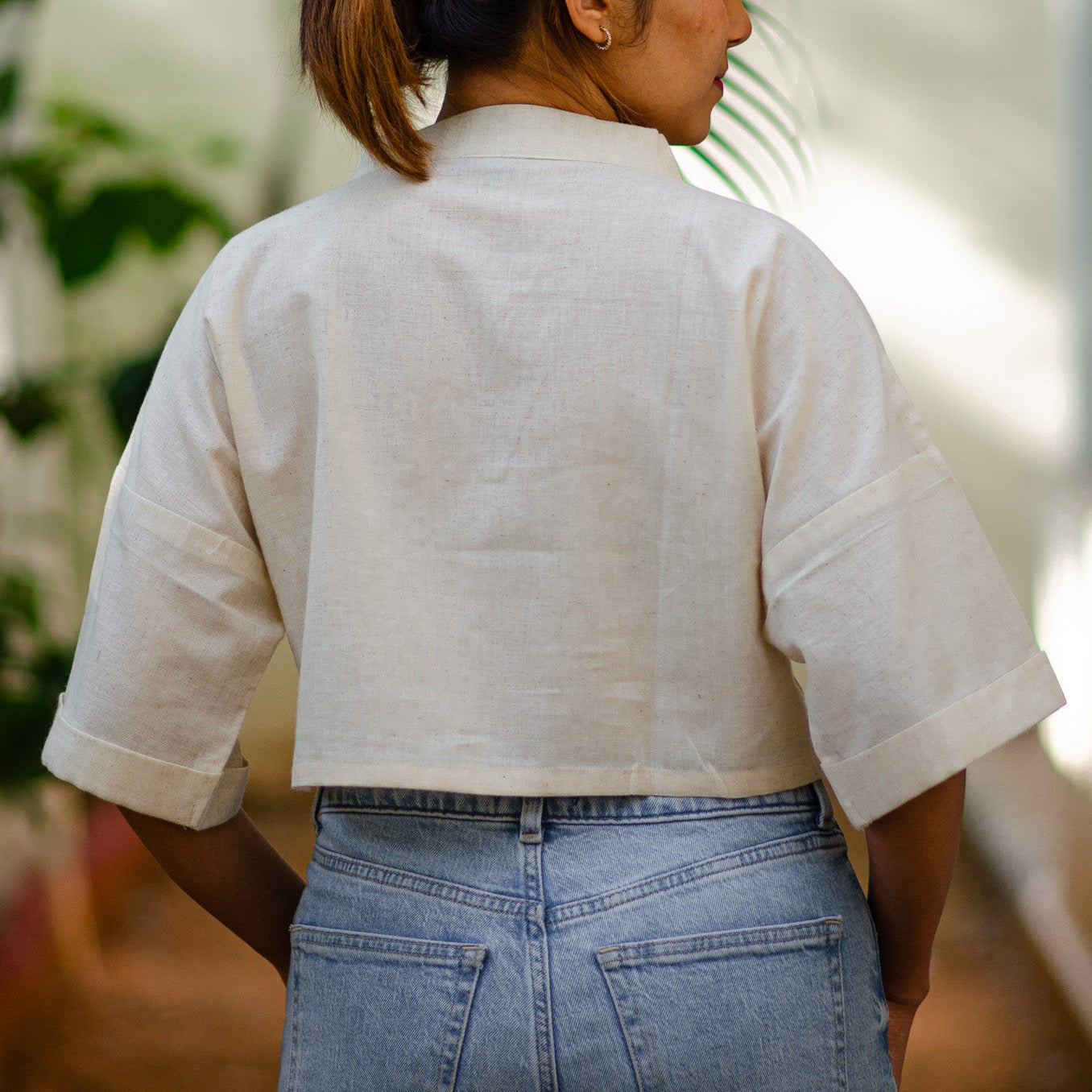 Cream Crumble Crop Top