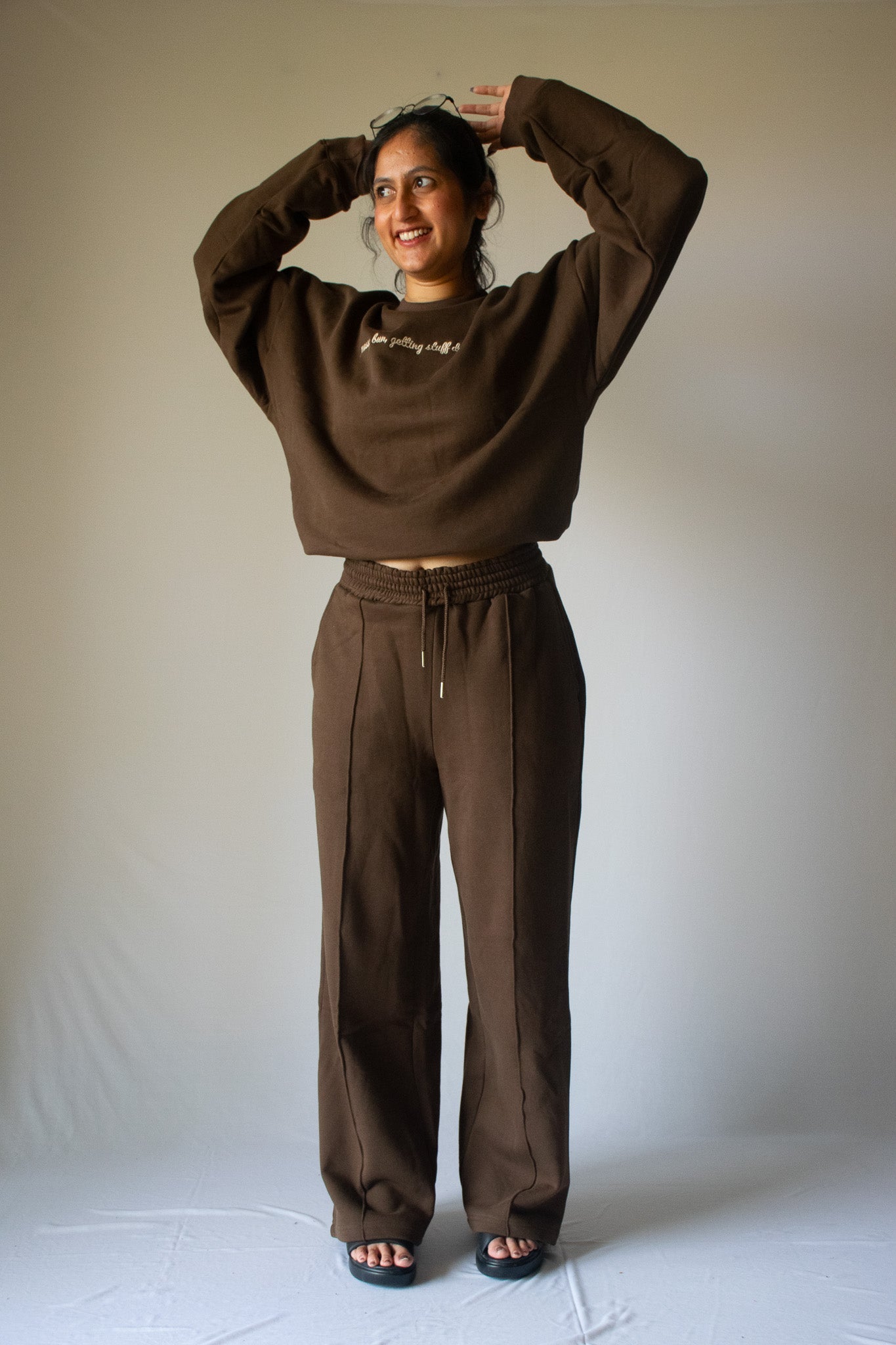 Sweatpants In Coffee Brown