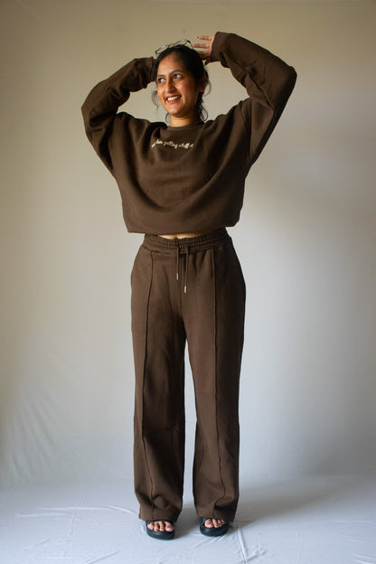 Sweatpants In Coffee Brown
