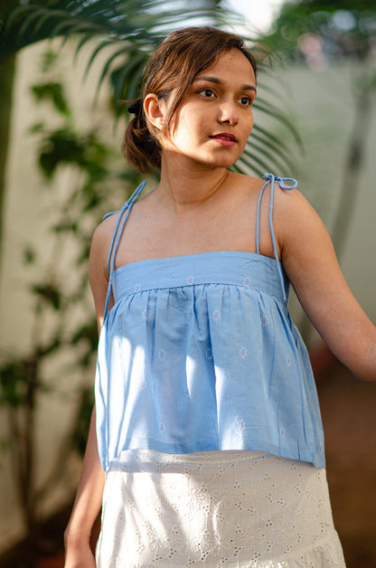 Blueberry Noodle-Strap Top