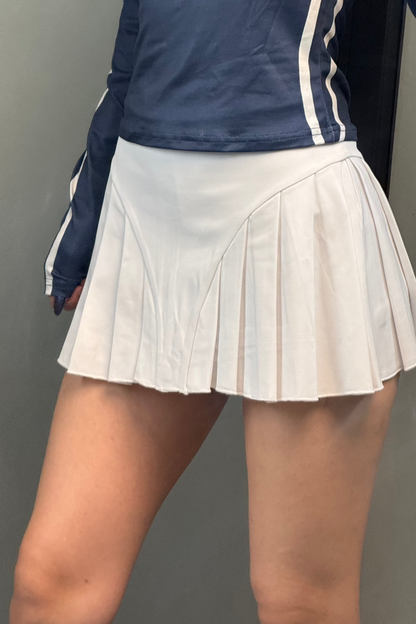 White Rival tennis skort