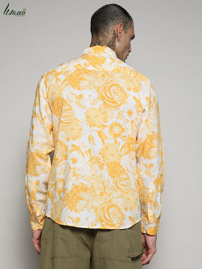 Ecoliva Contrast Botanical Shirt