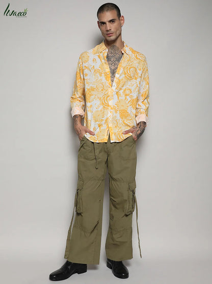 Ecoliva Contrast Botanical Shirt