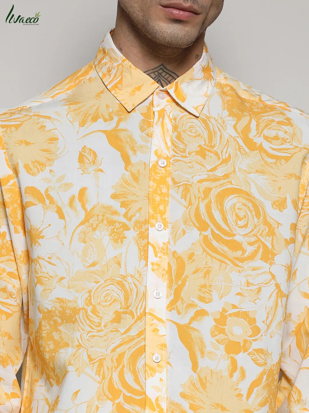 Ecoliva Contrast Botanical Shirt