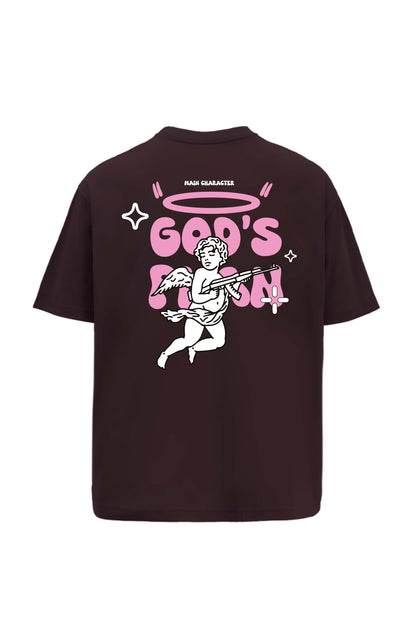 God's Plan Brown Oversized T-Shirt