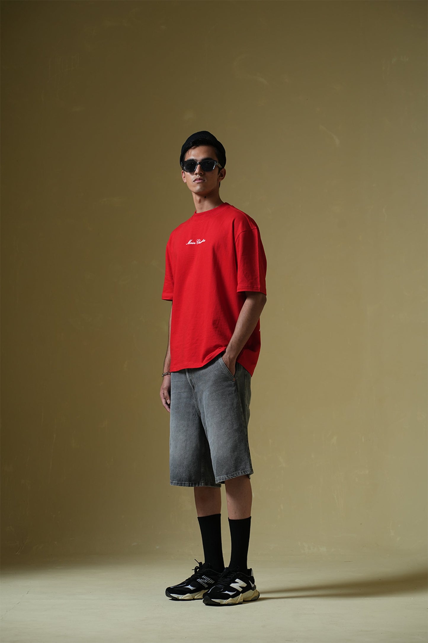 God'S Fav Child Red Oversized T-Shirt