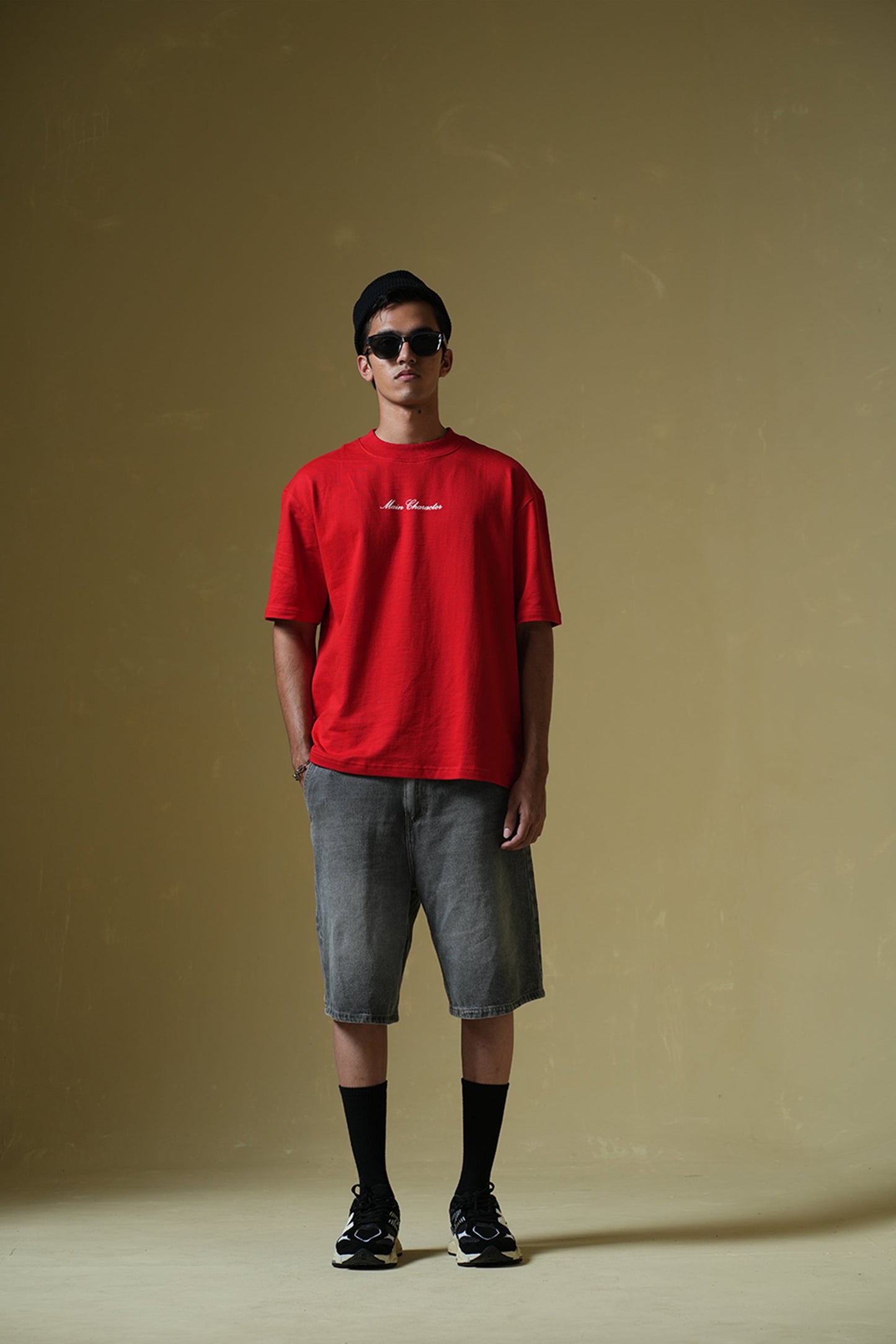 God'S Fav Child Red Oversized T-Shirt