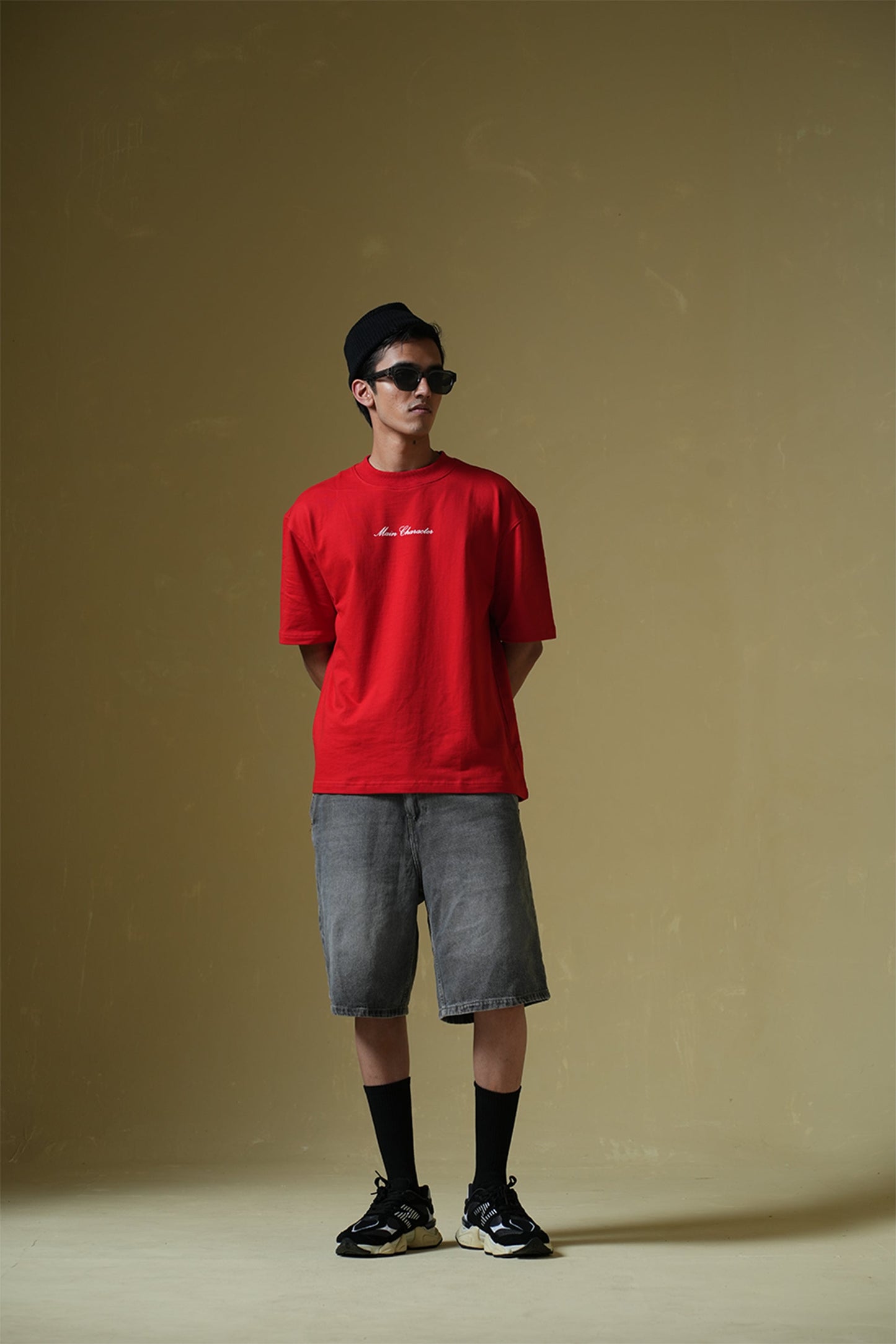 God'S Fav Child Red Oversized T-Shirt