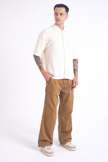 Herringbone Pants: Brown