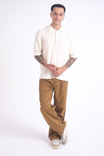 Herringbone Pants: Brown