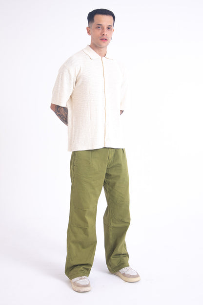 Herringbone Pants: Green