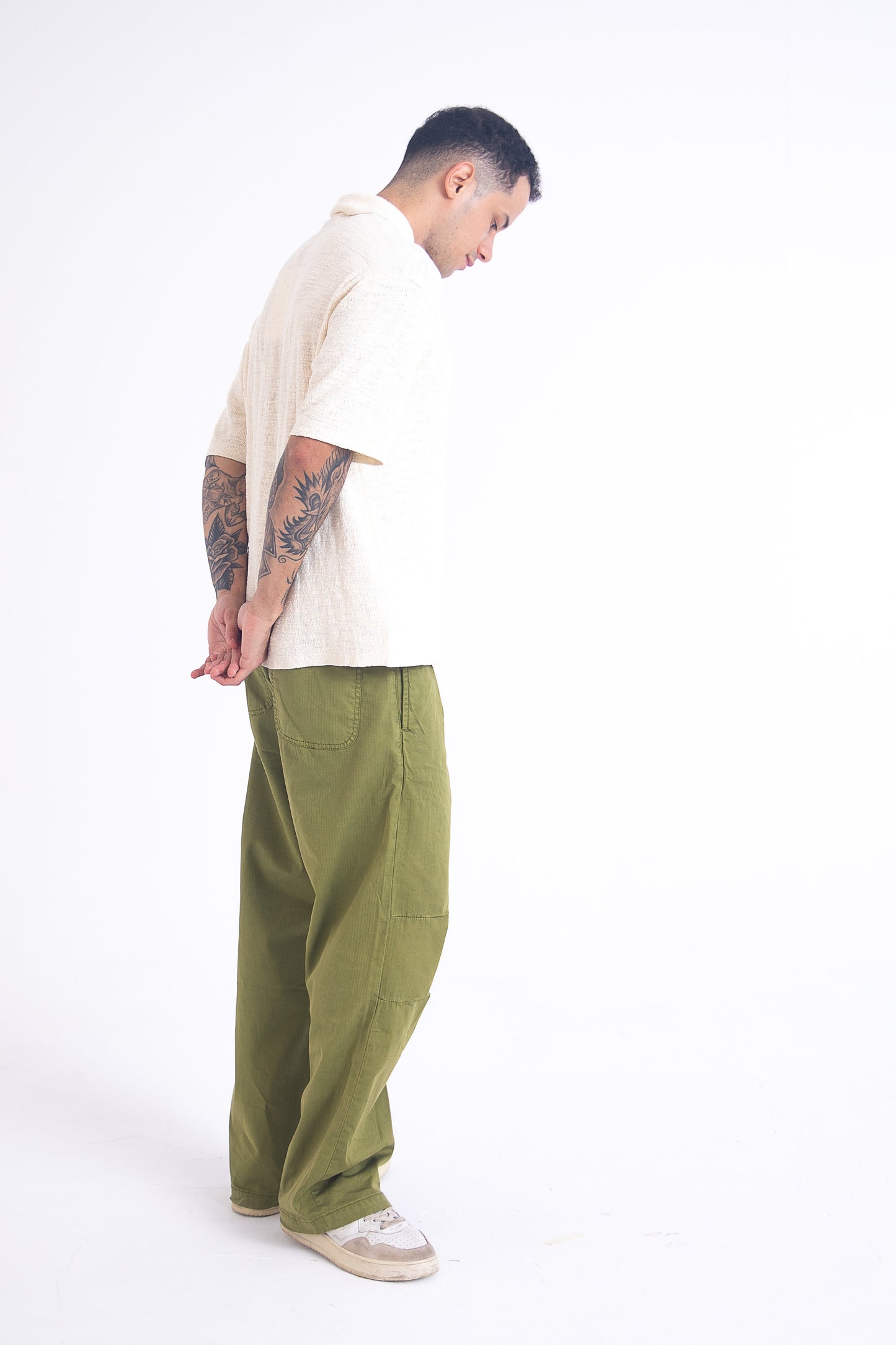 Herringbone Pants: Green