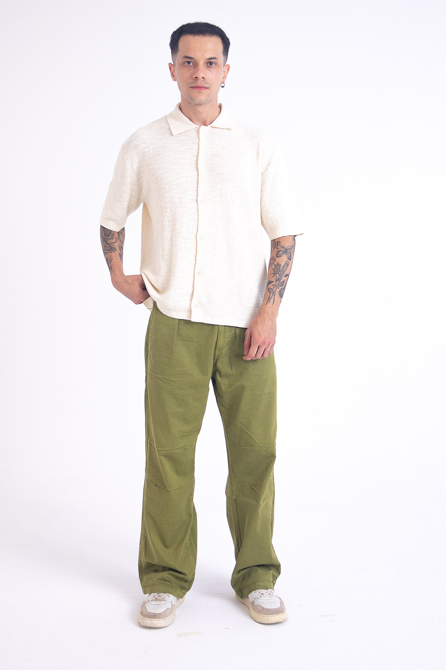 Herringbone Pants: Green