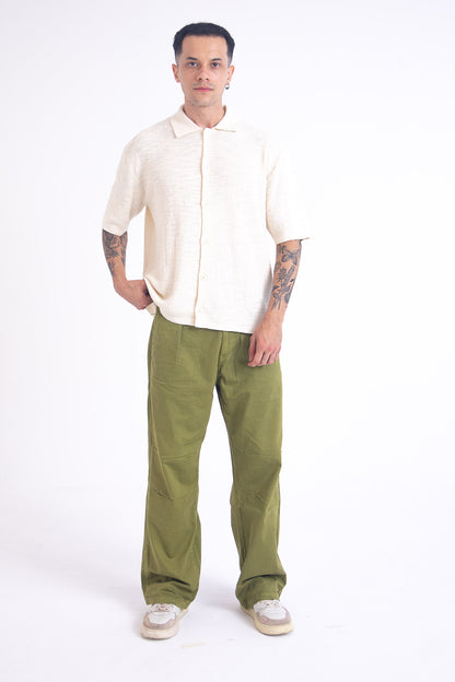Herringbone Pants: Green