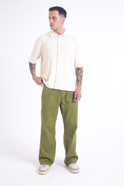 Herringbone Pants: Green