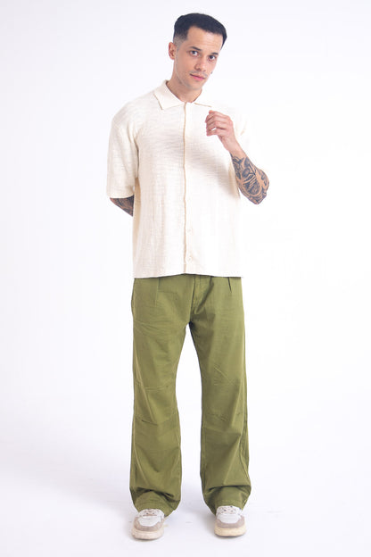 Herringbone Pants: Green
