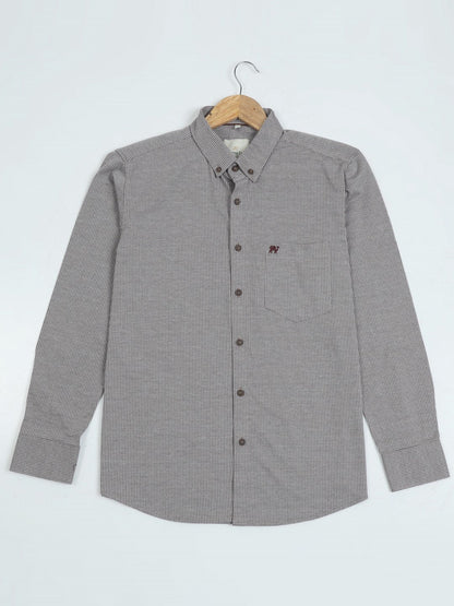 Brownstone Houndstooth Knit Shirt