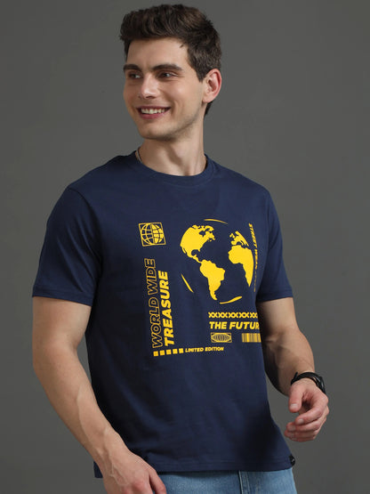 Men THE FUTURE Printed Regular Fit T-Shirt