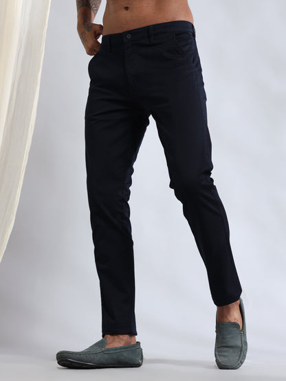 Organic Navy Formal Trouser