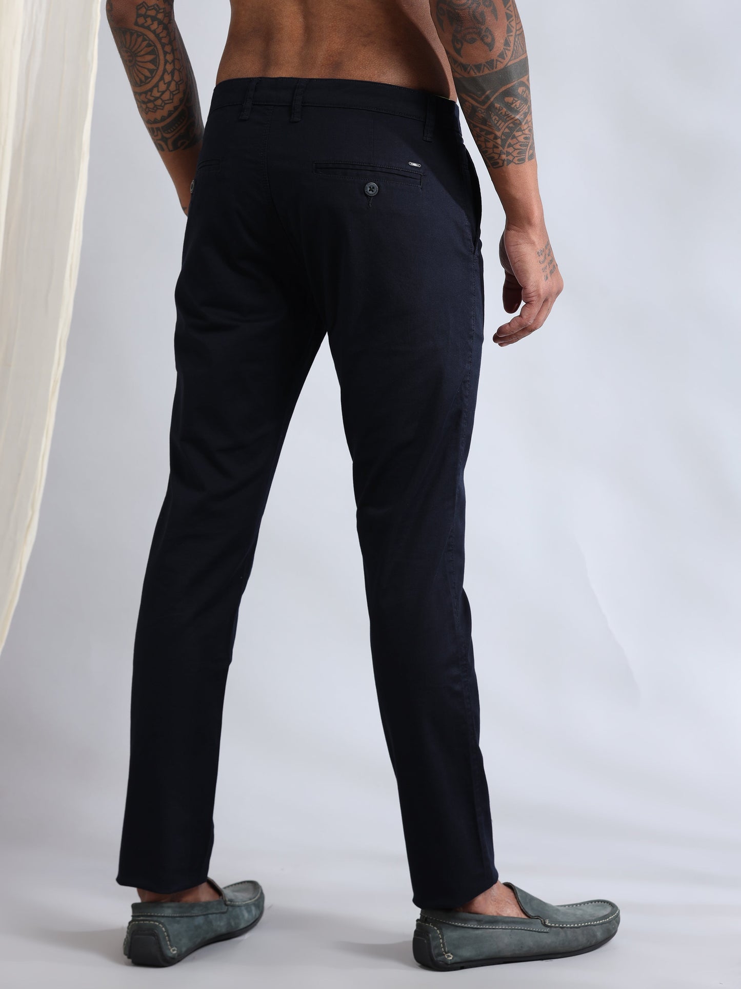 Organic Navy Formal Trouser