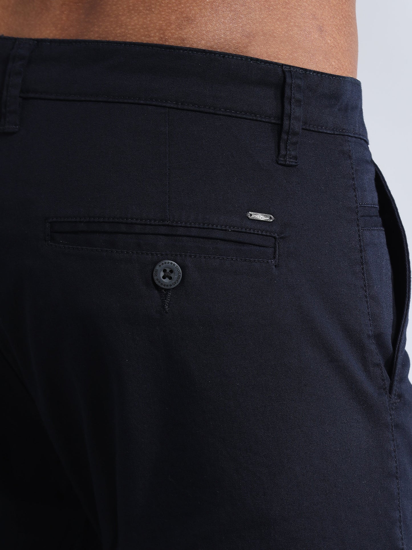 Organic Navy Formal Trouser