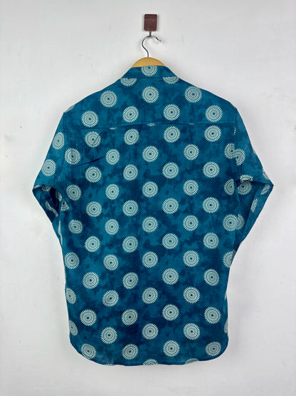 Teal Orbit Short Kurta
