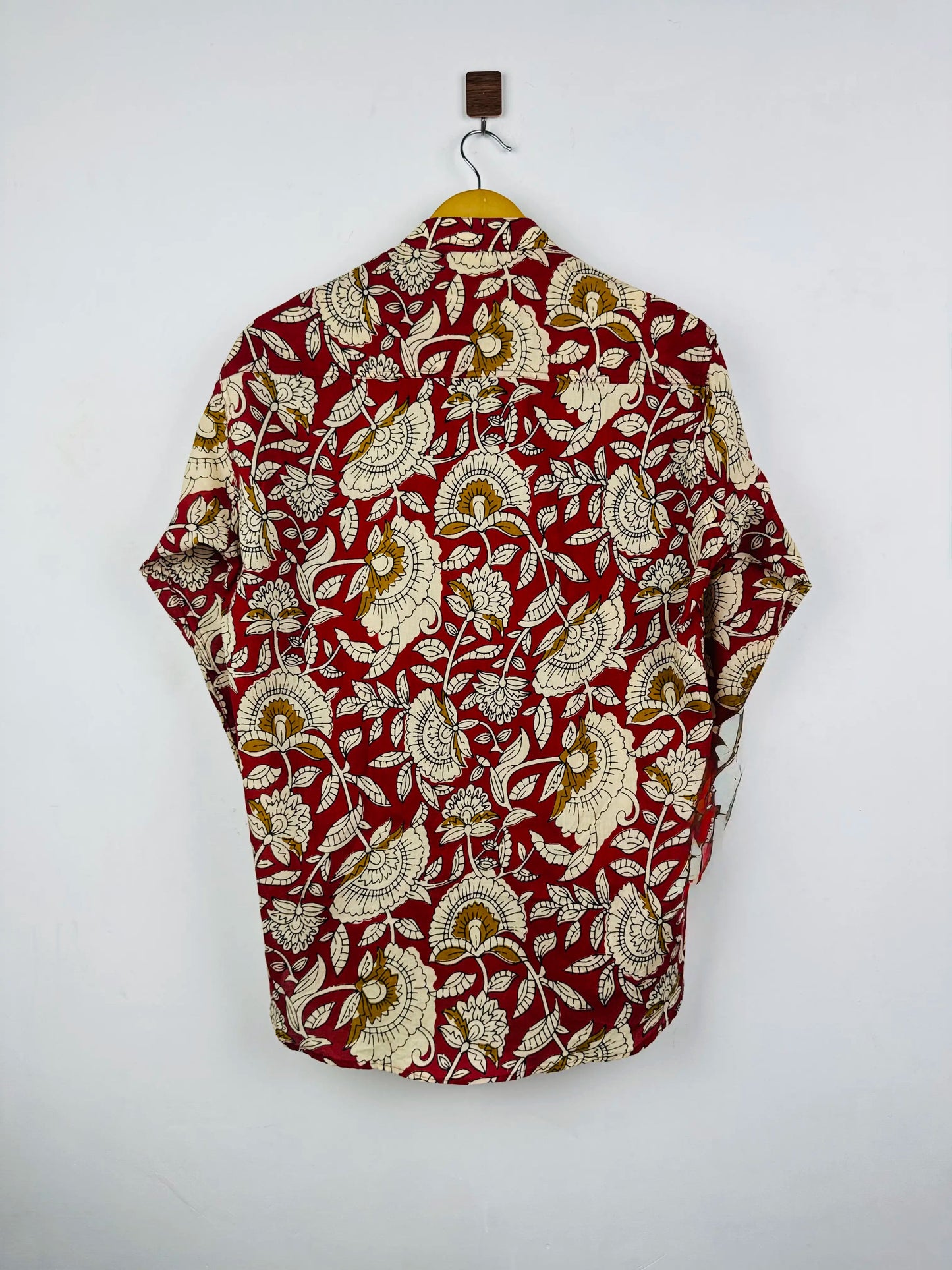 Red Floral Printed Short Kurta