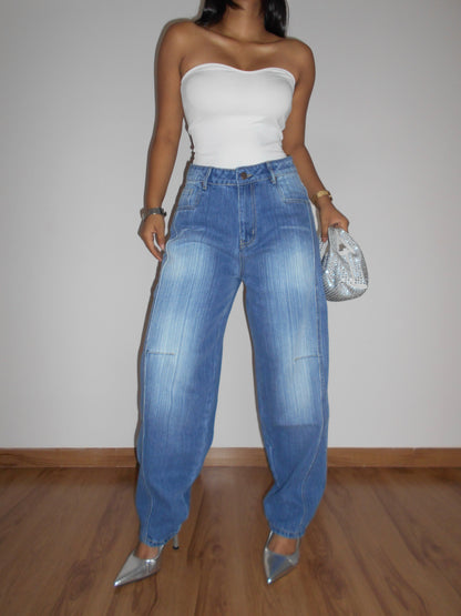 Blue Crush Slub Skater Fit Jeans