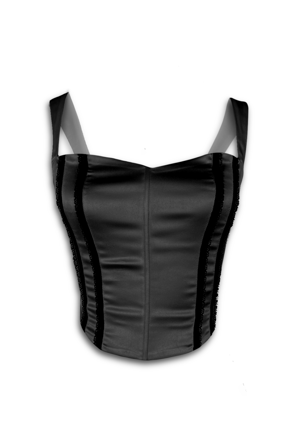 Black Pearl Tie up corset