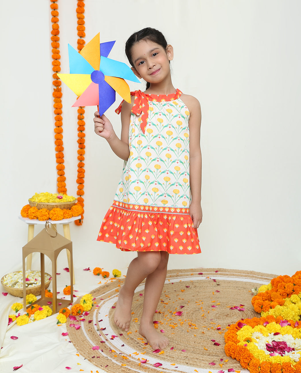 Tota Rani dual kurta and dress set